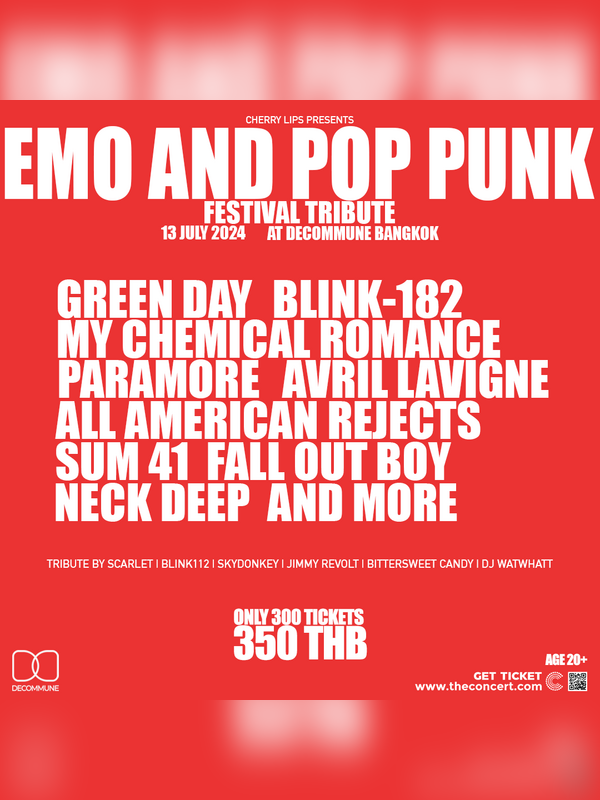Cherry Lips presents “Emo and Pop Punk Festival” Tribute