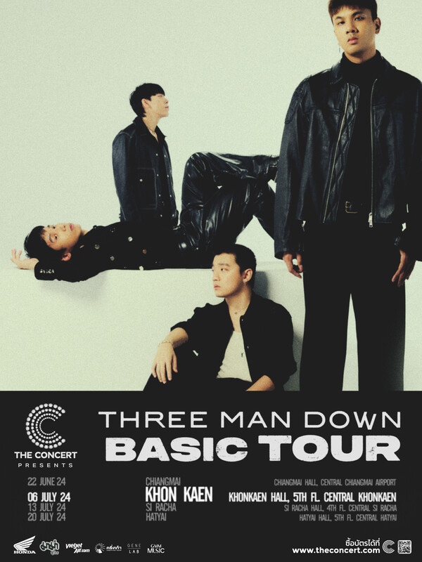 The Concert Application presents Three Man Down 'BASIC TOUR' - ภาคตะวันออกเฉียงเหนือ