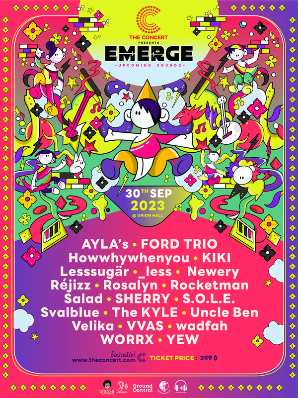 The Concert Application Presents “EMERGE : Upcoming Sounds ครั้งที่ 1”