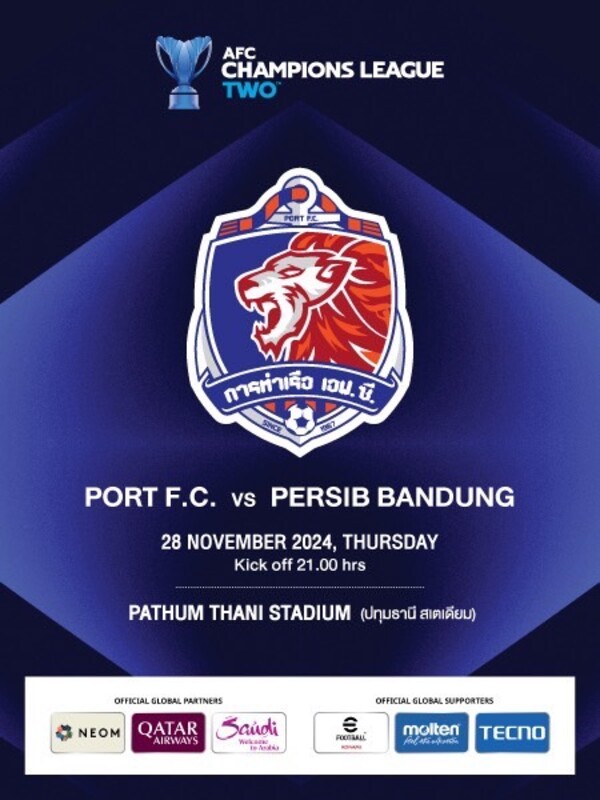 เอเอฟซี แชมเปี้ยนส์ ลีก 2 2024/25 : PORT F.C. vs  PERSIB BANDUNG