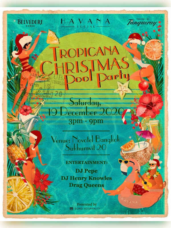 Tropicana Christmas Pool Party